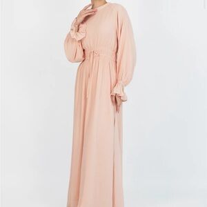 Blush modest dress